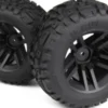 Mounted Mixblok Tire On Xt Wheel - Black/2Pcs - Mv150683 - Maverick Rc