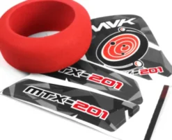 Mtx-201 Transmitter Wheel Foam & Decals - Red - Mv150752 - Maverick Rc