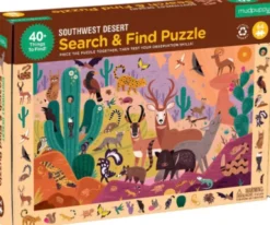 Mudpuppy Puslespil - 64 Brikker - Search & Find - Ørken