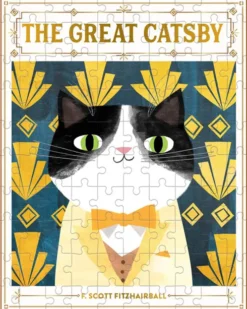 Mudpuppy Puslespil - 100 Brikker - The Great Catsby - Kat