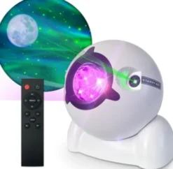 Music - Nordlys Stjerneprojektor - Farveskiftende Led-Lys - 185 MM