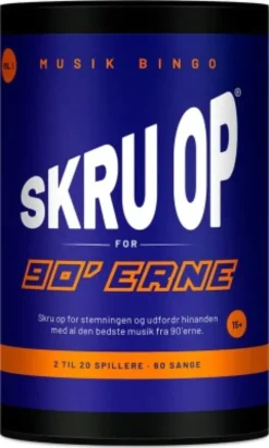 Musik Bingo - Skru Op For 90´Erne