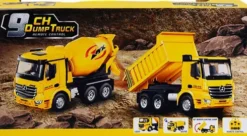 Mx - 9Ch Dump Truck - Rc Fjernstyret Dumper Til Børn - Z6812A