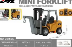 Mx - 8Ch Mini Forklift - Rc Fjernstyret Gaffeltruck - Z6750A
