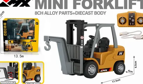 Mx - 8Ch Mini Forklift - Rc Fjernstyret Gaffeltruck - Z6750A