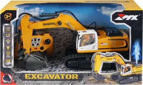Mx - Excavator - Rc Fjernstyret Gravemaskine Til Børn - Z6819A