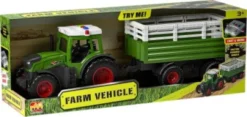 Mx - Legetøjstraktor Med Trailer - Farm Vehicle - 666-31A