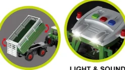 Mx - Legetøjstraktor Med Trailer - Farm Vehicle - 666-31A