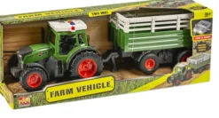 Mx - Legetøjstraktor Med Trailer - Farm Vehicle - 666-31A