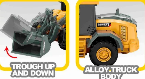 Mx - Rc Fjernstyret Mini Bulldozer - 1:64 - 8 Kanaler - Z6758A-1