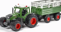 Mx - Tractor Z6951Aw - Fjernstyret Rc Traktor Med Trailer - Grøn