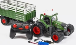 Mx - Tractor Z6951Aw - Fjernstyret Rc Traktor Med Trailer - Grøn