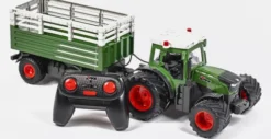 Mx - Tractor Z6951Aw - Fjernstyret Rc Traktor Med Trailer - Grøn
