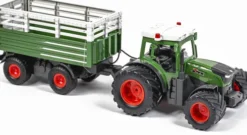 Mx - Tractor Z6951Aw - Fjernstyret Rc Traktor Med Trailer - Grøn
