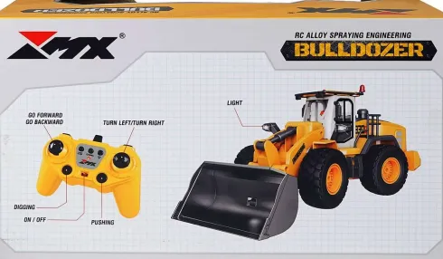 Mx Z6828A - Rc Fjernstyret Bulldozer - 2,4 Ghz - 9 Kanaler