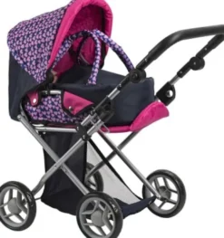My Baby - 3-I-1 Dukkevogn - Dukke Barnevogn - Lyserød