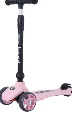 My Hood - 2-I-1 Løbecykel Og Løbehjul - Kick'n Ride - Pink
