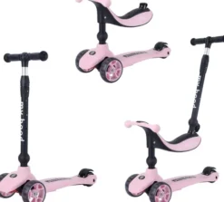My Hood - 2-I-1 Løbecykel Og Løbehjul - Kick'n Ride - Pink