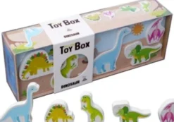 My Little Toy Box - Dinosaur Figurer I Træ - Barbo Toys
