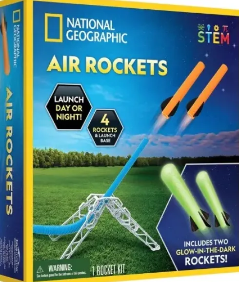 National Geographic - Air Rockets - Luftskumsraket Sæt - Stem
