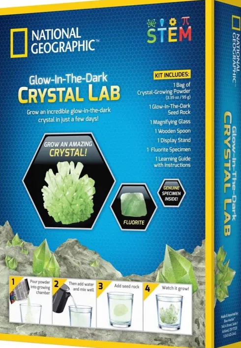 National Geographic - Glow-In-The-Dark Crystal Lab - Krystal Sæt