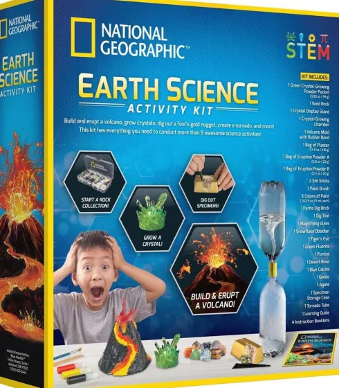 National Geographic - Mega Science Series Earth Science Kit - Eksperimentsæt