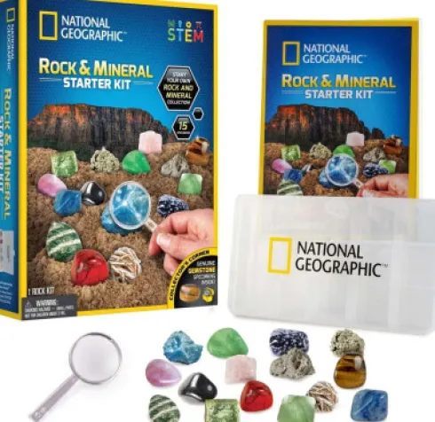 National Geographic - Rock & Mineral Starter - Sten Mineral Sæt
