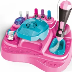 Neglesalon Til Børn - Nail Art Studio - Crazy Chic - Clementoni