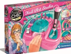 Neglesalon Til Børn - Nail Art Studio - Crazy Chic - Clementoni