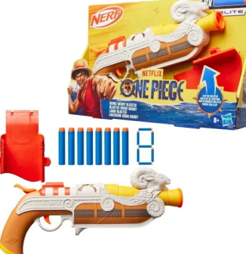 Nerf - One Piece Going Merry Blaster - 8 Skud - Hasbro G2979