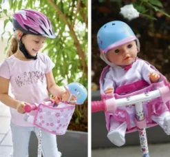 New Born - Baby Dukke Cykelsæde Med Sele - Simba Toys