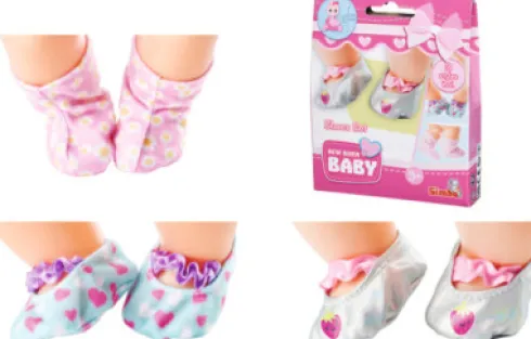 New Born - Baby Dukke Sko - 30-43 CM - Simba Toys