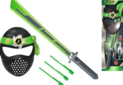 Ninja Sæt Med Lys Og Lyd - Inkl. Sværd Og Maske