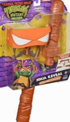 Ninja Turtles - Kostume Tilbehør - Ninja Reveal - Michelangelos Nunchaku