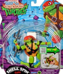 Ninja Turtles - Shell Spin Raph Figur - 12 CM