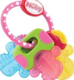 Nuby - Bide-Icybite Nøgler - 3M+Pink/Blå/Gu