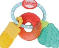 Nuby - Icy Bite Sweets Bidering Gul/Turkis/Rød + 3M