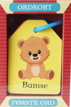 Ordkort Med Billede Til Børn - Mine Første Ord - Barbo Toys