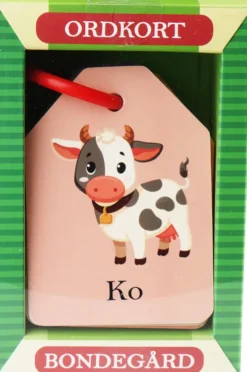 Ordkort Med Billede Til Børn - På Bondegården - Barbo Toys