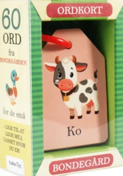 Ordkort Med Billede Til Børn - På Bondegården - Barbo Toys