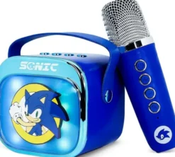 Otl - Light Up Wireless Karaoke Speaker W/ Microphone - Sonic The Hedgehog