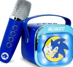 Otl - Light Up Wireless Karaoke Speaker W/ Microphone - Sonic The Hedgehog