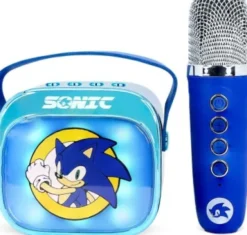 Otl - Light Up Wireless Karaoke Speaker W/ Microphone - Sonic The Hedgehog