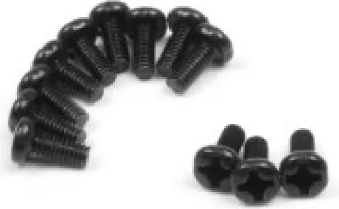 Pan Head Screws 2.5X6Mm - 12Pcs - 540157 - Blackzon
