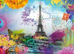Paris Puslespil - Postcard From Paris - 500 Brikker - Ravensburger