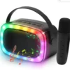 Party Fun Lights - Mini Karaoke Højttaler Med Trådløs Mikrofon