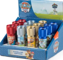 Paw Patrol - Alu Lommelygte 9Led - Assorteret