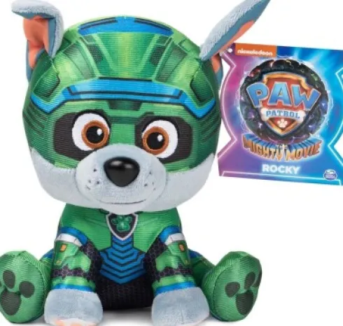 Paw Patrol Bamse - Rocky - Mighty Movie - 15 CM