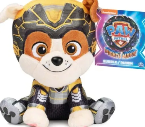 Paw Patrol Bamse - Rubble - Mighty Movie - 15 CM