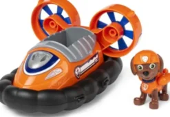 Paw Patrol - Basic Køretøj Med Zuma Figur - Hovercraft